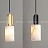 Серия подвесных светильников с плафонами различных геометрических форм из натурального белого мрамора B2 золотой фото 20