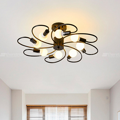 Потолочная люстра Open Bulb Ceiling Light C фото 12