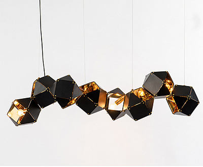 Welles Long Chandelier Розовое золото фото 6