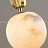 Серия подвесных светильников с плафонами различных геометрических форм из натурального белого мрамора B2 золотой фото 25