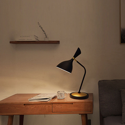 Austen Large Offset Table Lamp Circa фото 7