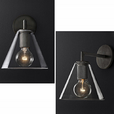 Бра RH Utilitaire Funnel Shade Single Sconce фото 9