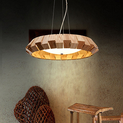 Loft Wooden Plate 50 см   фото 7