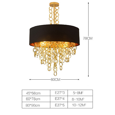 Ritz Small Rings Chandelier фото 6