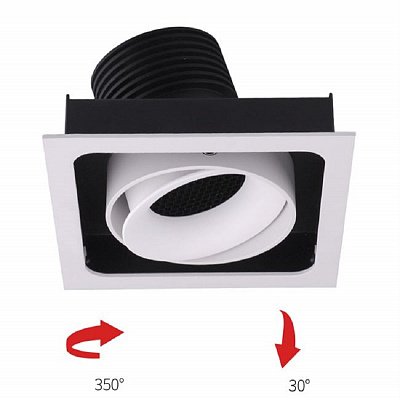 Встраиваемый светодиодный светильник Eye one SQR фото 4