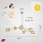 Lindsey Adelman Branching Bubble Chandelier 10 плафонов Прозрачный Золотой Горизонталь фото 10
