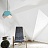 Дизайнерские светильники в стиле оригами TULIP Голубой фото 5