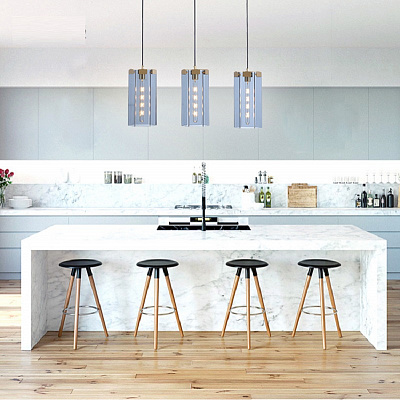 Люстра Gray Glass Pendant Lamp фото 7