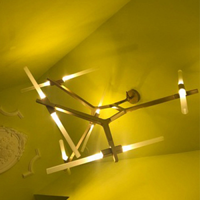 Roll and Hill Agnes Chandelier Lindsey Adelman 6 плафонов Хром фото 13