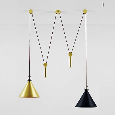 Подвесной светильник Shape up Pendant Hemisphere Black designed by John Hogan E фото 11