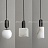 Серия подвесных светильников с плафонами различных геометрических форм из натурального белого мрамора B2 золотой фото 22