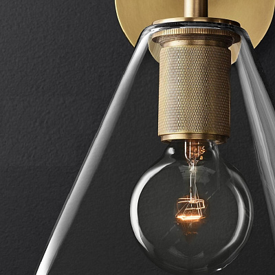 Бра RH Utilitaire Funnel Shade Double Sconce фото 6