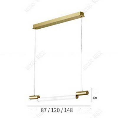 Реечный светодиодный светильник цилиндрической формы RAMP 87 см  черный фото 18