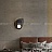 Настенный светильник каплевидной формы с шарообразный стеклянным плафоном внутри металлического эллипса CLAM FLAT фото 12