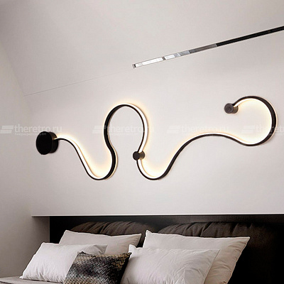 Настенное бра Modern Simple White Black Line A фото 7