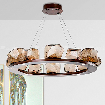 Подвесная люстра Gem Ring Chandelier A фото 12