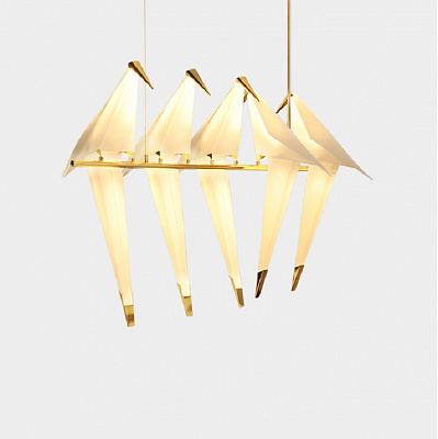 Подвесной светильник Origami Bird Perch 3 плафона  фото 5