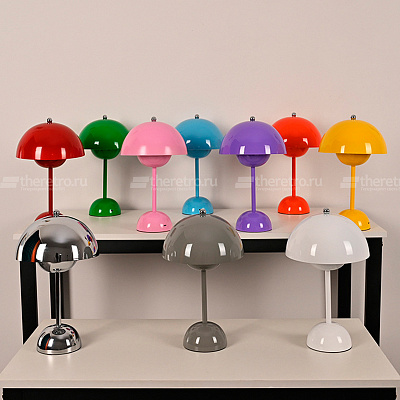 Настольная лампа Verpan Flowerpot Verner Panton G фото 19