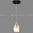 Подвесной светильник с плафоном в виде хрустального камня SOLDIS черный фото 11