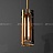Дизайнерский светильник с цилиндрическим граненым плафоном из янтарного хрусталя REACH фото 3