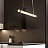 Дизайнерская светодиодная люстра на струнном подвесе VIDAGO WAND 3 плафона  фото 8