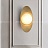 Настенный светильник с шарообразным стеклянным плафоном на металлической основе в форме листа ALON фото 5