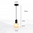 Серия подвесных светильников с плафонами различных геометрических форм из натурального белого мрамора B2 золотой фото 13