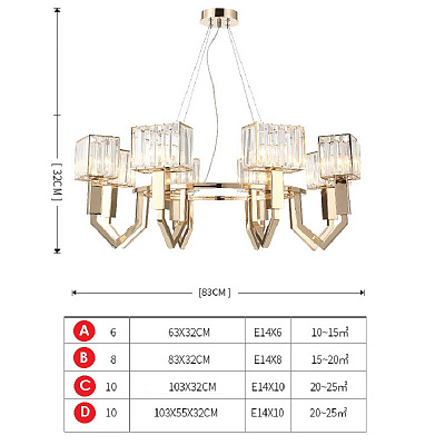 Ritz Asterism Chandelier фото 3