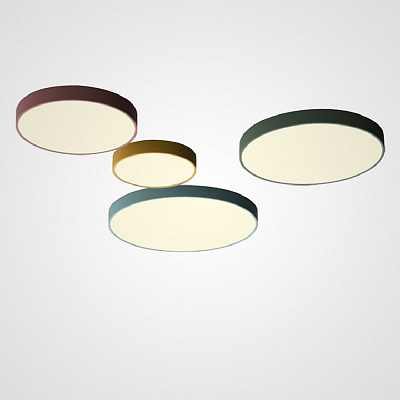 Цветной круглый плоский светодиодный светильник DISC COLOR фото 6