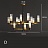 Серия люстр со стеклянными рельефными плафонами вытянутой цилиндрической формы SIDONIA модель D фото 5