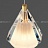 Подвесной светильник с плафоном в виде хрустального камня SOLDIS черный фото 7