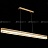 Реечный светодиодный светильник с мраморным плафоном прямоугольной формы SILLE LONG 100 золото фото 6